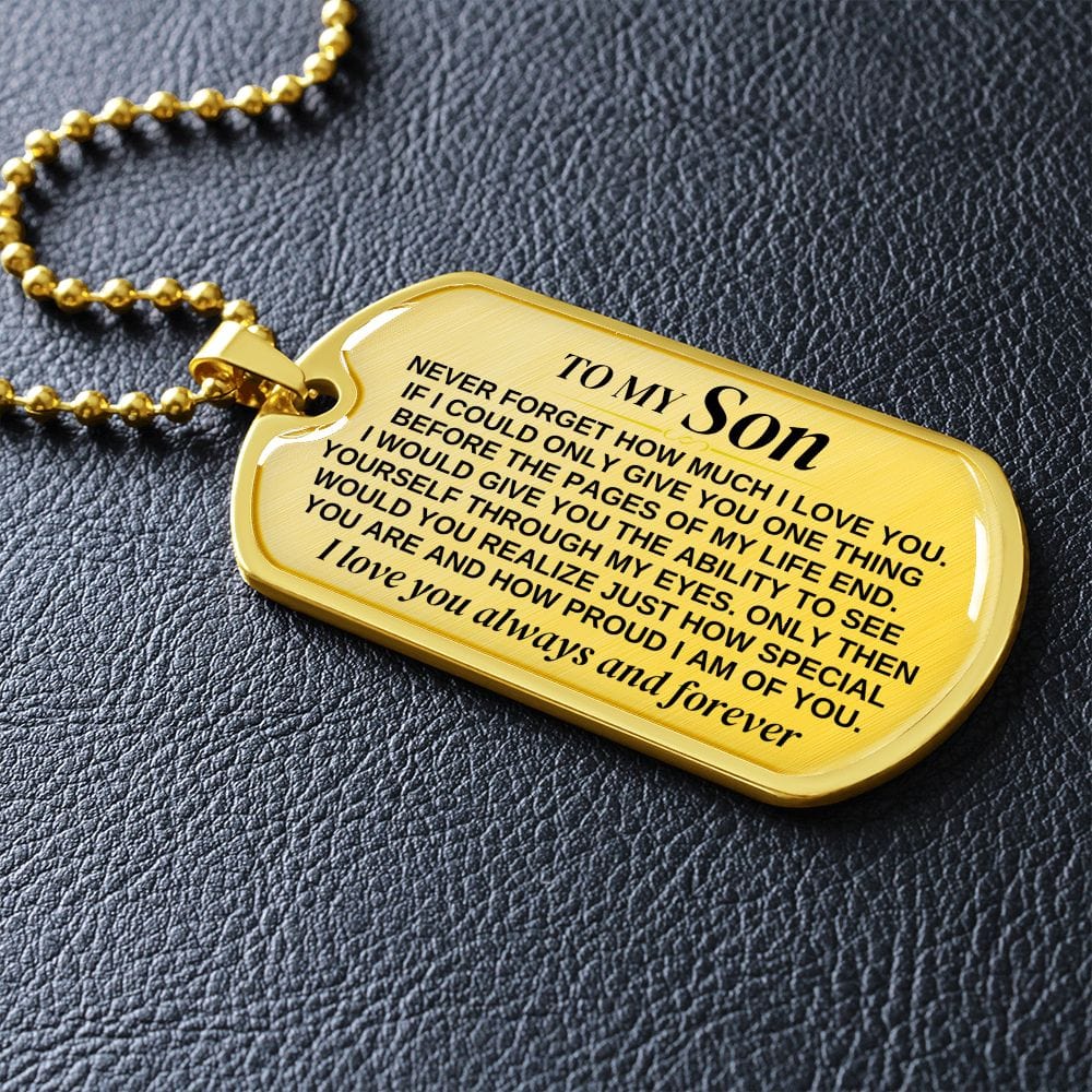 To My Son - Beautiful Love Tag - SS297V2
