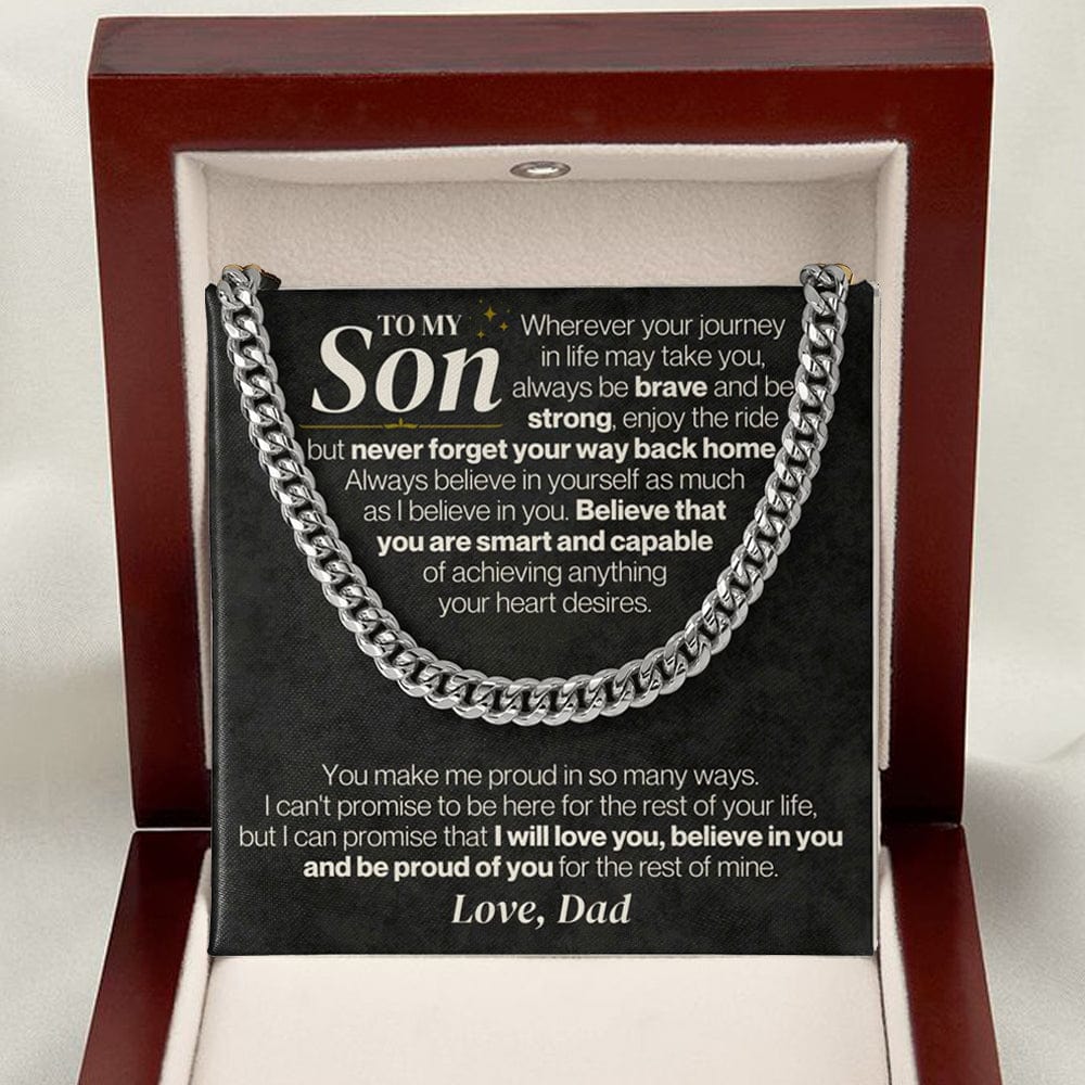 To My Son - Dad - Never Forget Your Way Back Home - Gift Set - SS328D