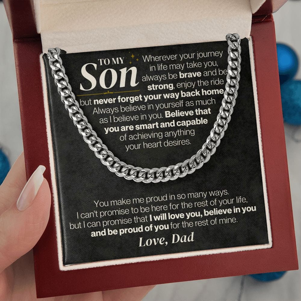 To My Son - Dad - Never Forget Your Way Back Home - Gift Set - SS328D