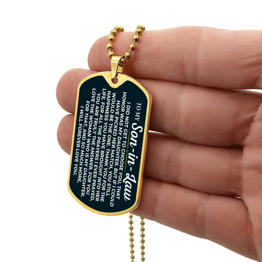 To My Son-in-Law - Love Tag - SS232SDT