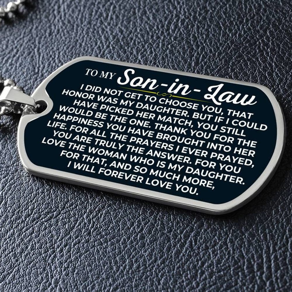 To My Son-in-Law - Love Tag - SS232SDT