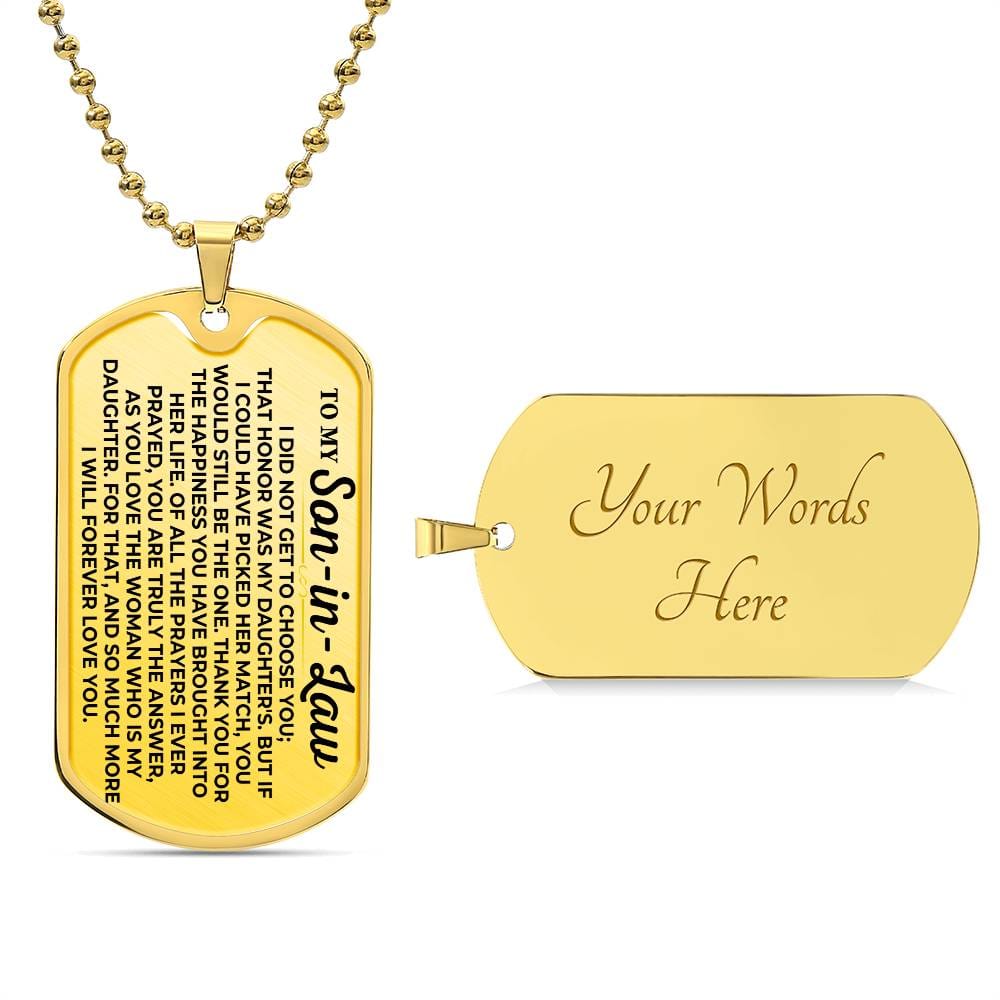 To My Son-in-Law - Love Tag - SS232SDT2