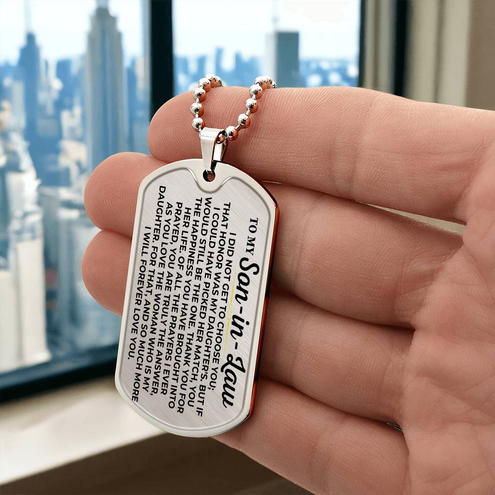 To My Son-in-Law - Love Tag - SS232SDT2