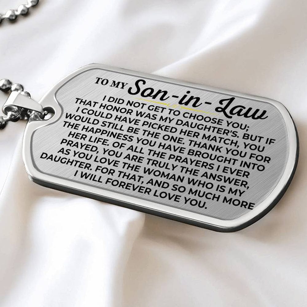 To My Son-in-Law - Love Tag - SS232SDT2