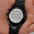 To My Son - Love Dad - Luxury Engraved Watch - SS43-V2