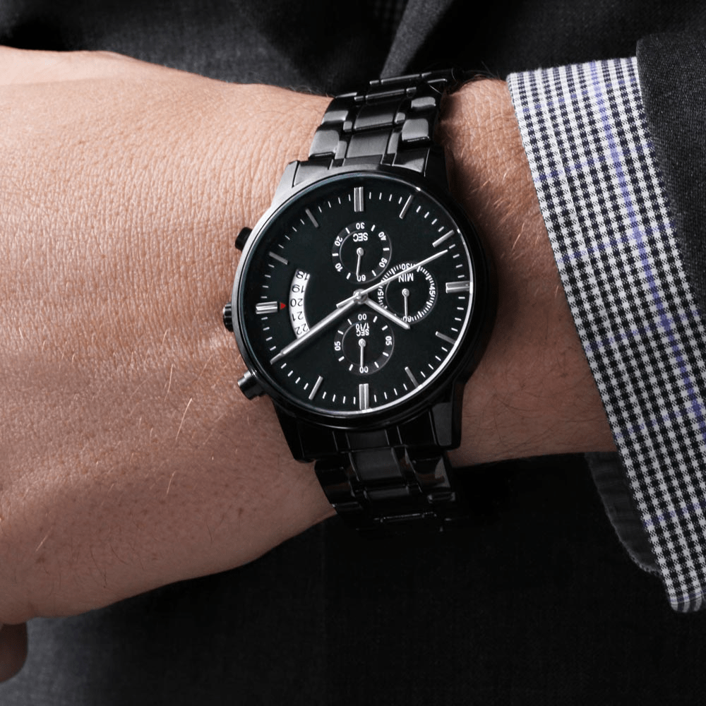 To My Son - Love Dad - Luxury Engraved Watch - SS43-V2
