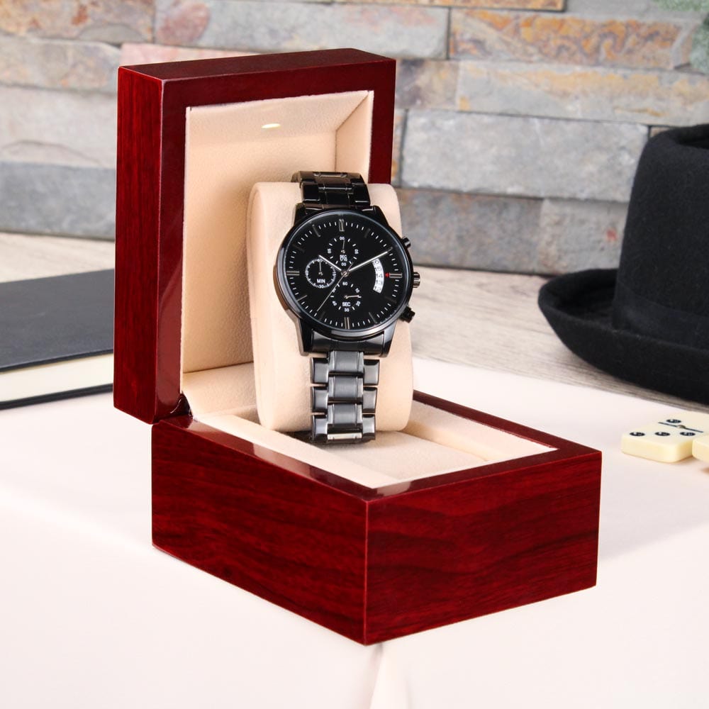 To My Son - Love Dad - Luxury Engraved Watch - SS43-V2