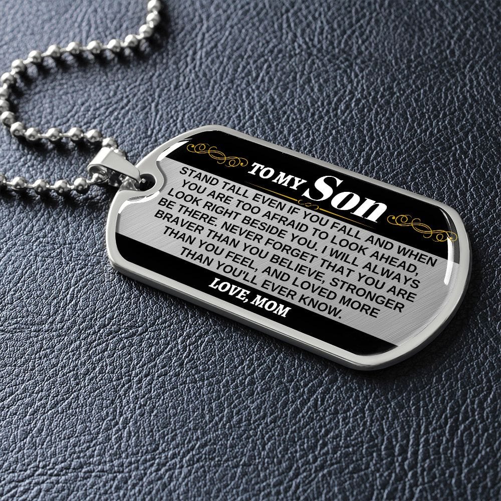 To My Son - Love, Mom - Beautiful Love Tag - SS306