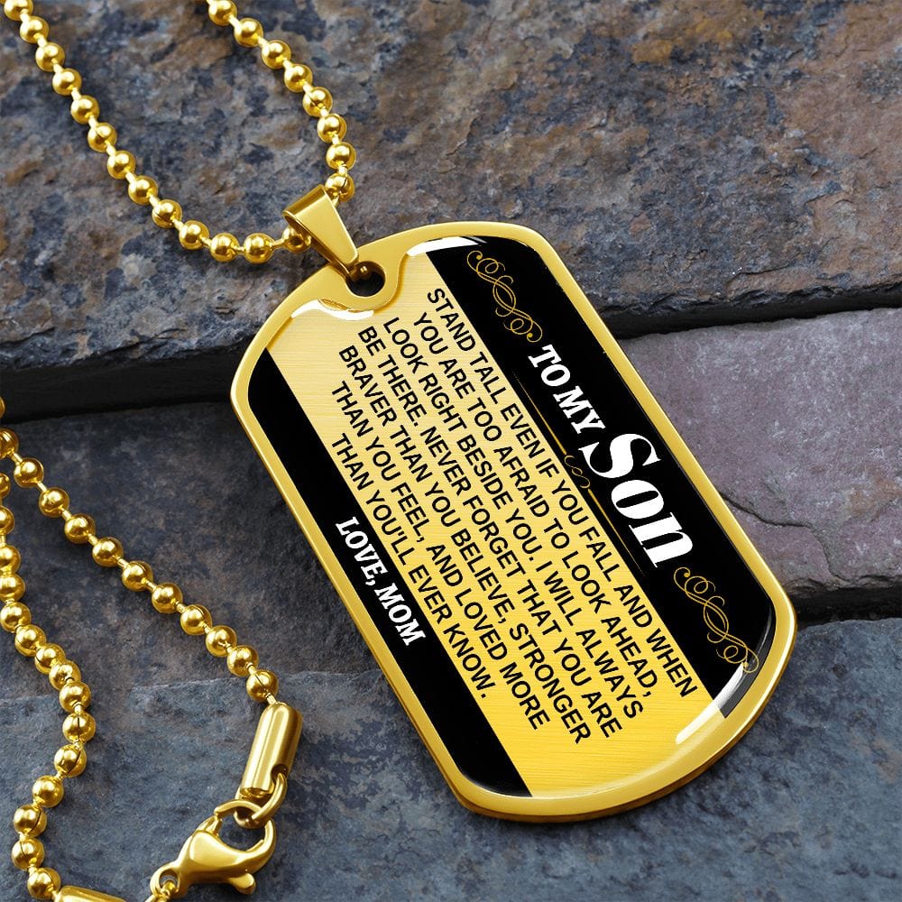 To My Son - Love, Mom - Beautiful Love Tag - SS306