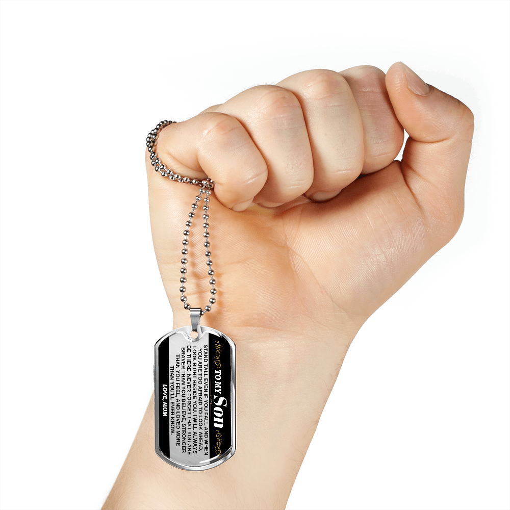 To My Son - Love, Mom - Beautiful Love Tag - SS306