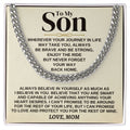 To My Son - Love Mom - Gift Set - SS319