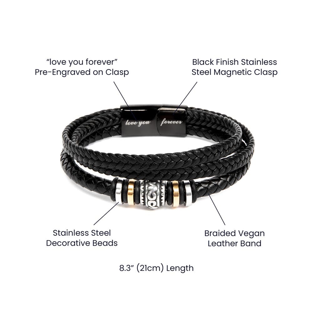 To My Son | Love Mom | Love You Forever Bracelet Gift Set - SS521