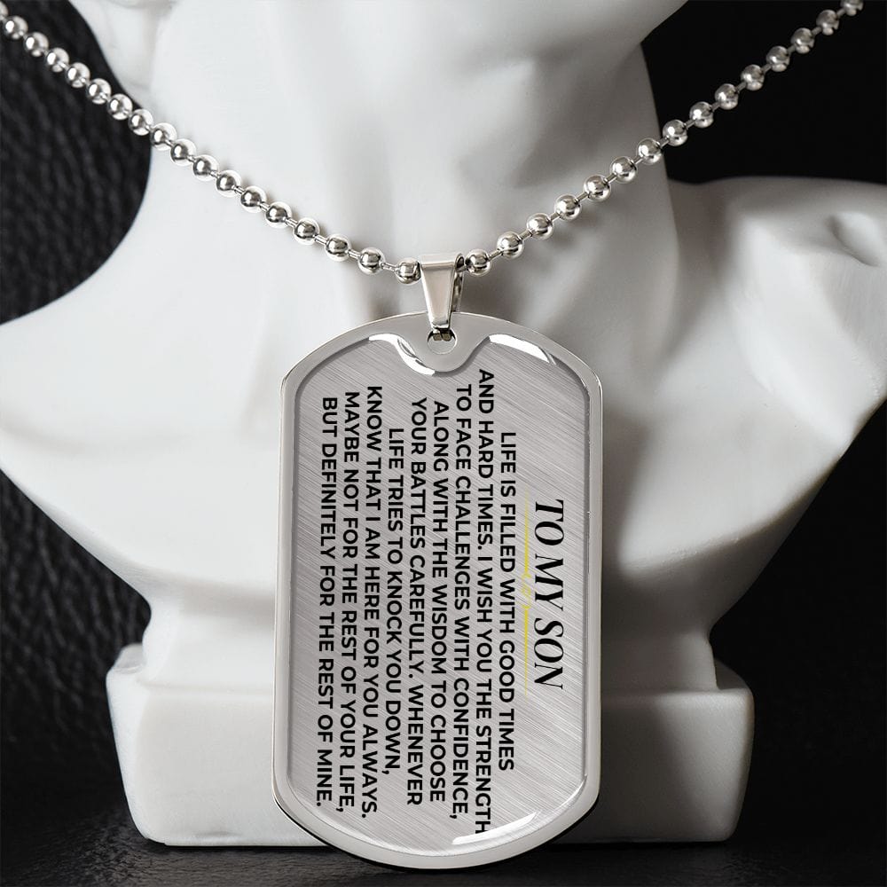 To My Son - Love Tag Keepsake - SS377