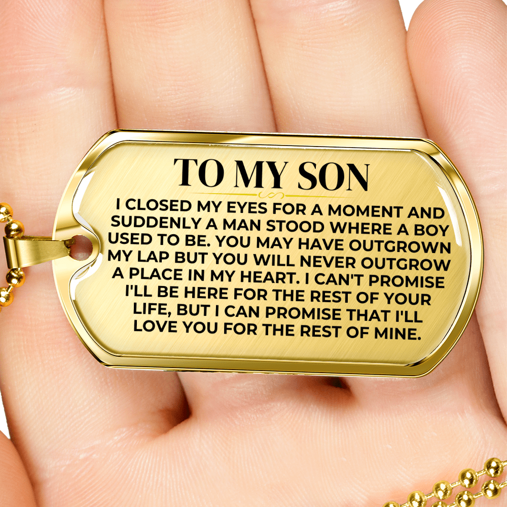 To My Son - Love Tag Keepsake - SS427-DT