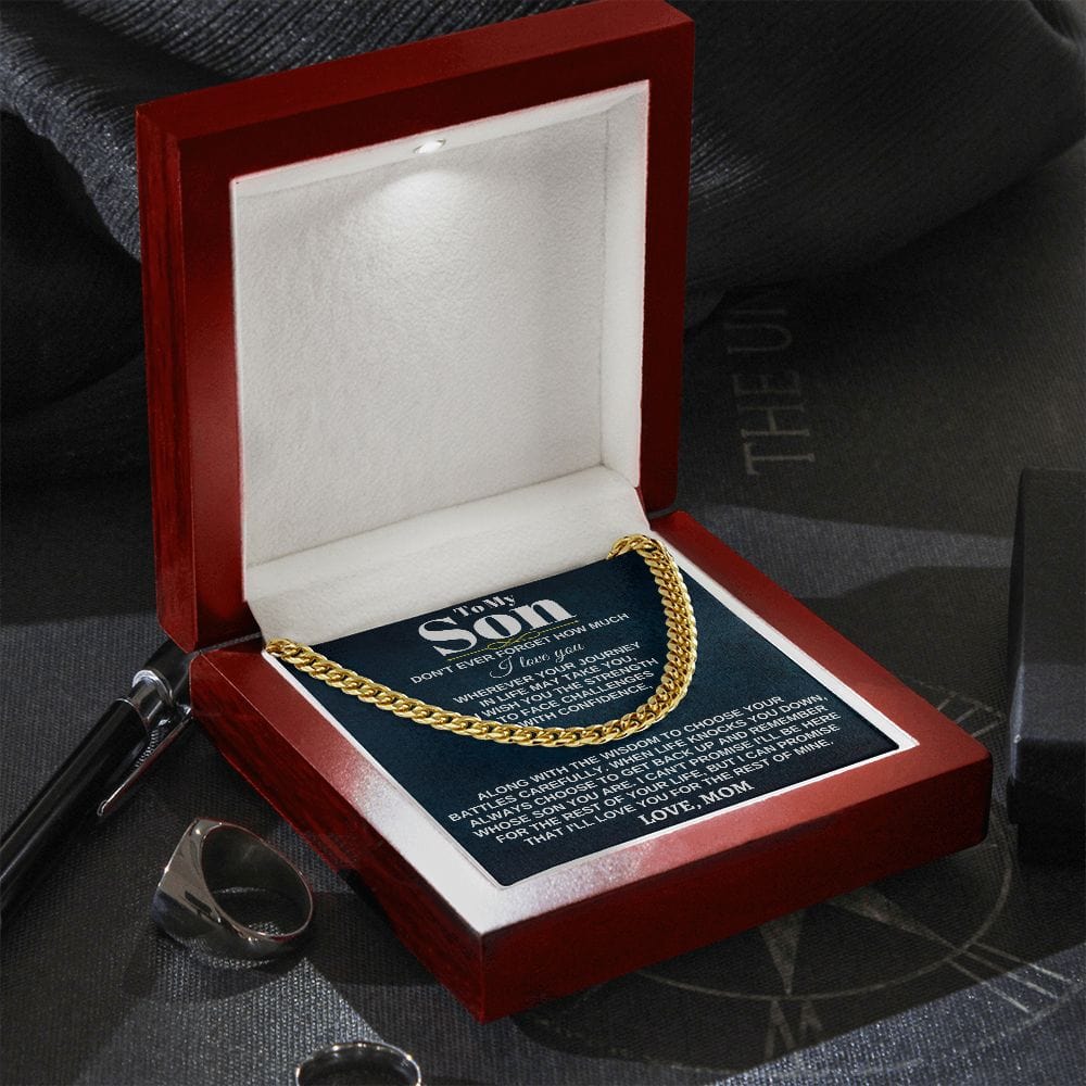 To My Son - Wherever Your Journey - From Mom - Dad - Gift Set - SS285