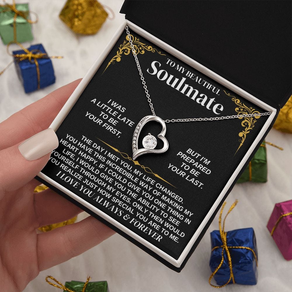 To My Soulmate - Forever Love Necklace Gift Set - SS338V2