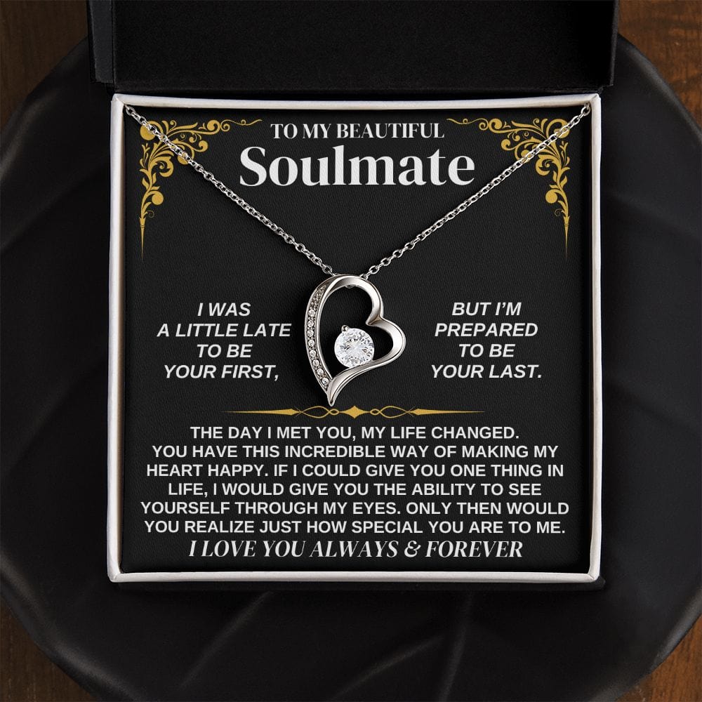 To My Soulmate - Forever Love Necklace Gift Set - SS338V2