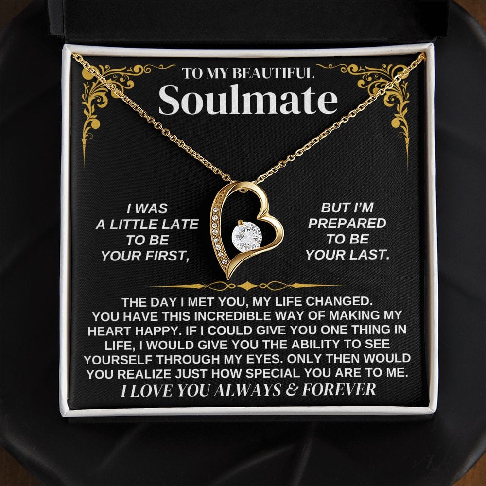To My Soulmate - Forever Love Necklace Gift Set - SS338V2