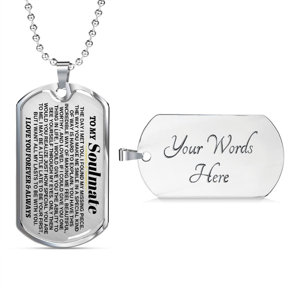 To My Soulmate | I Found My Missing Piece | Beautiful Love Tag - SS305