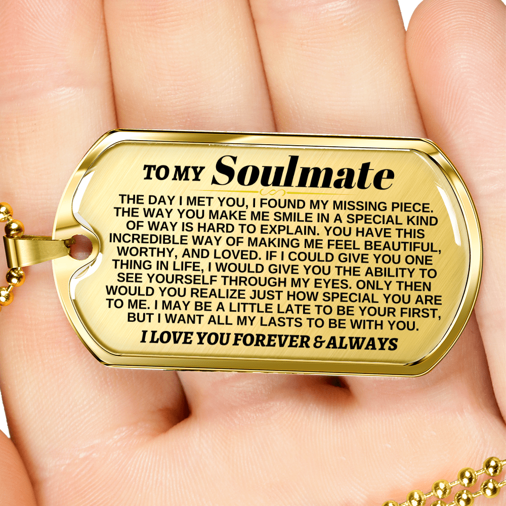 To My Soulmate | I Found My Missing Piece | Beautiful Love Tag - SS305