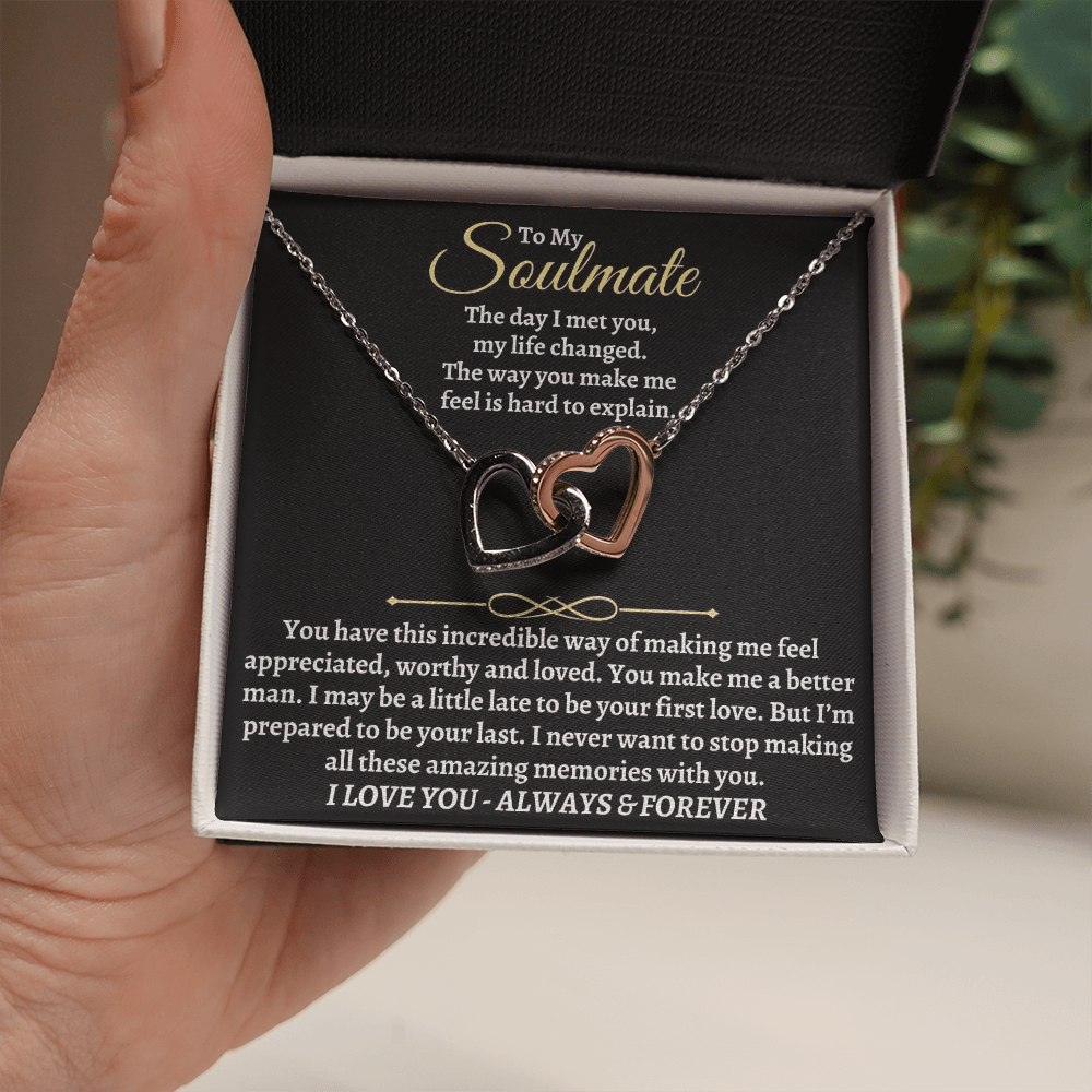 To My Soulmate - Intertwined Hearts Gift Set - SS36