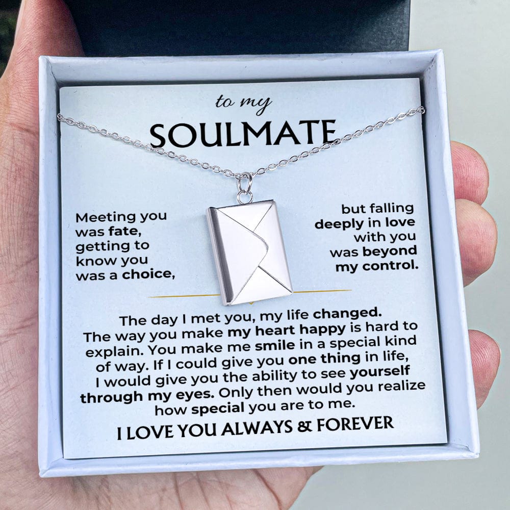 To My Soulmate – Love Letter Necklace – Gift Set