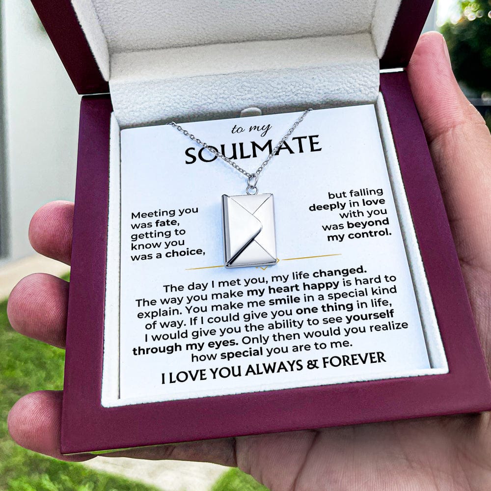 To My Soulmate – Love Letter Necklace – Gift Set