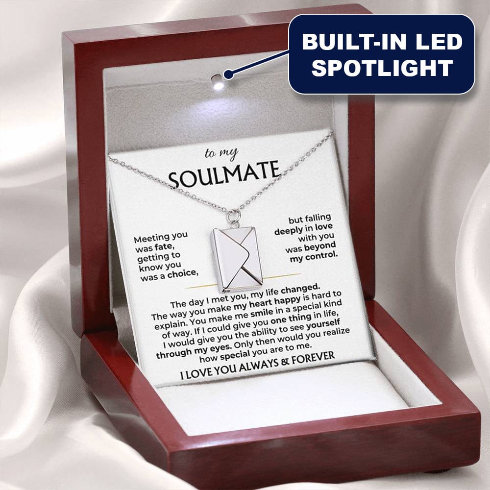 To My Soulmate – Love Letter Necklace – Gift Set