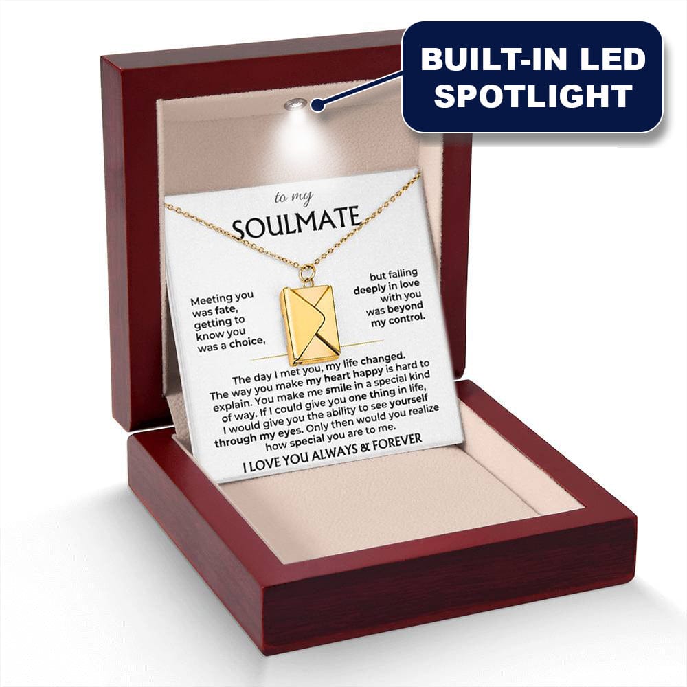 To My Soulmate – Love Letter Necklace – Gift Set