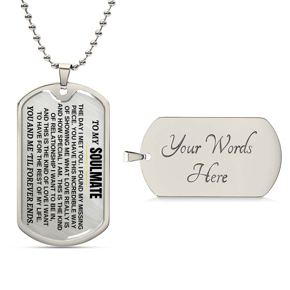 To My Soulmate | 'Til Forever Ends | Love Tag - SS65KC