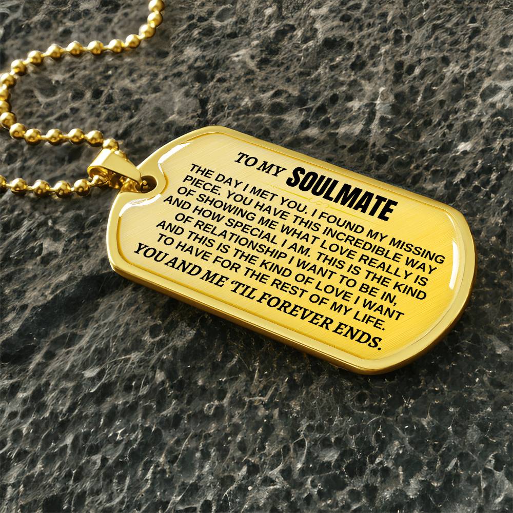 To My Soulmate | 'Til Forever Ends | Love Tag - SS65KC