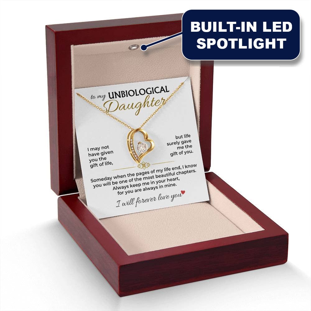 Unbiological Daughter necklace in 18k yellow gold finish