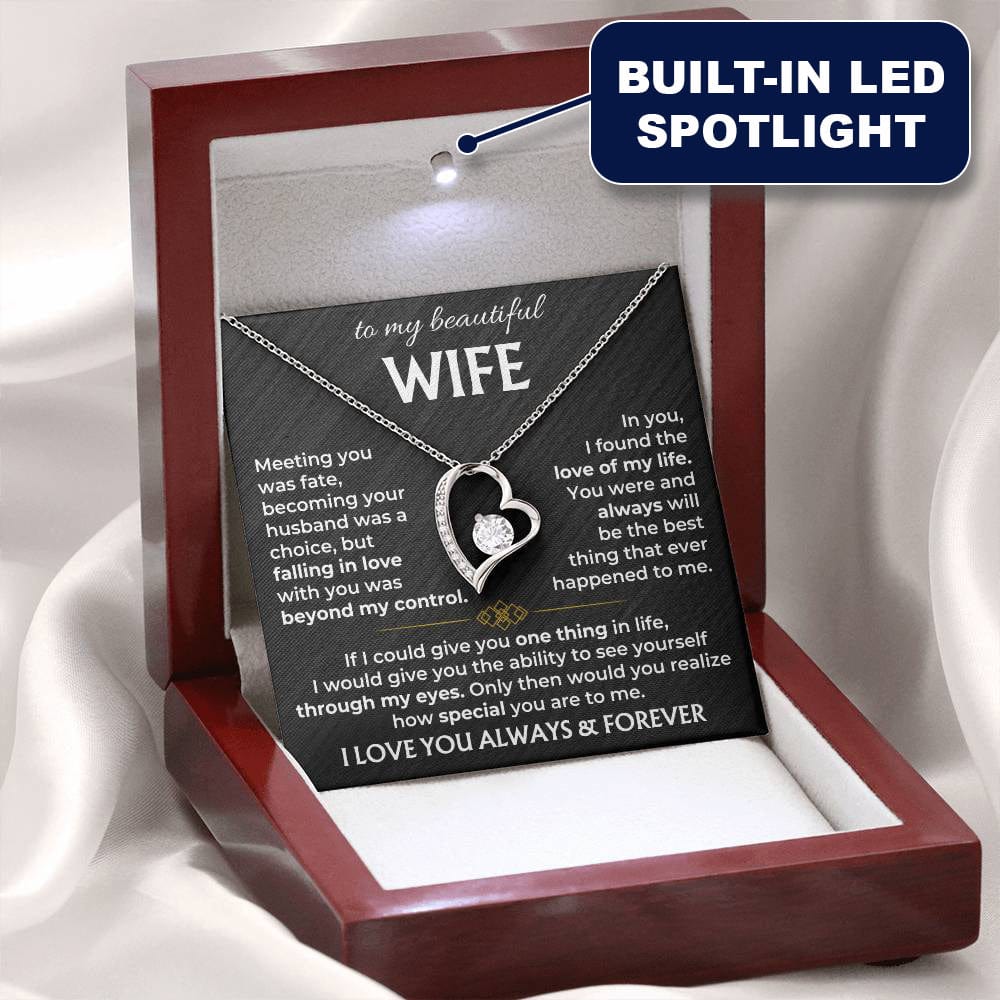 To My Wife - Forever Love Necklace Gift Set - SS568V2