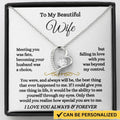 To My Wife - Forever Love Necklace Gift Set - SS573