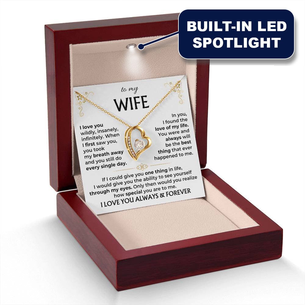 To My Wife - Forever Love Necklace Gift Set - SS583