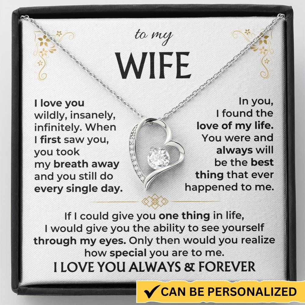 To My Wife - Forever Love Necklace Gift Set - SS583