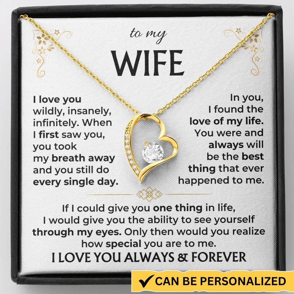 To My Wife - Forever Love Necklace Gift Set - SS583