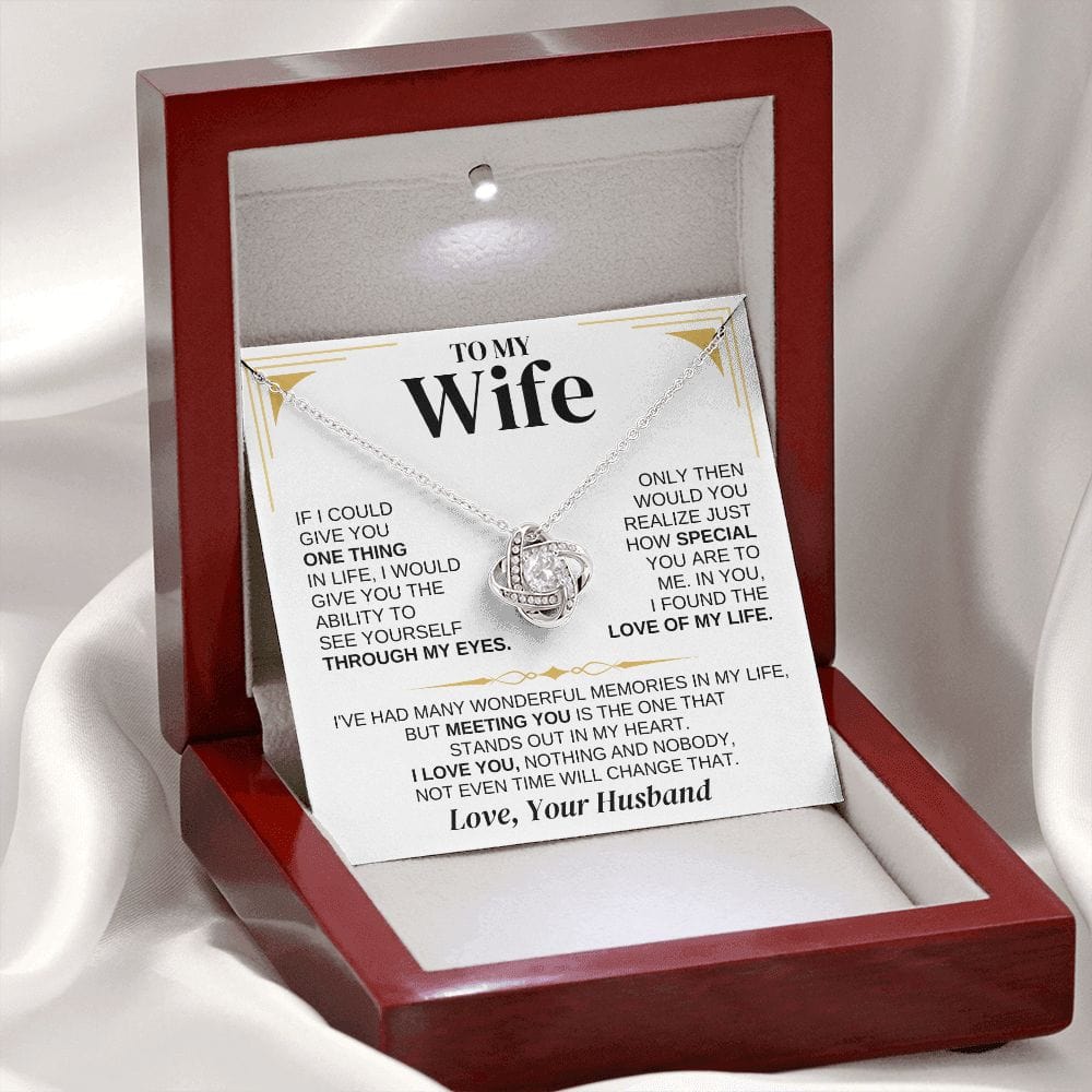 To My Wife - Personalized -  Love Knot Gift Set - SS286