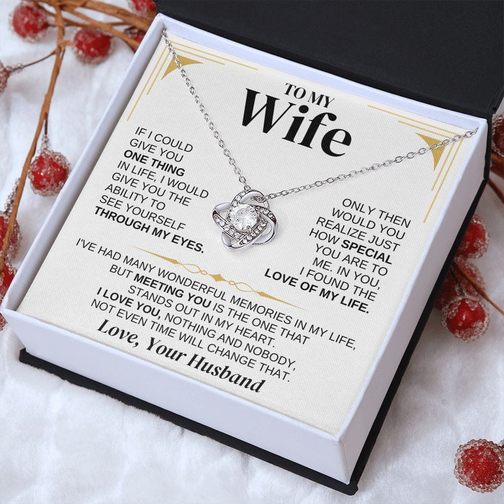 To My Wife - Personalized -  Love Knot Gift Set - SS286