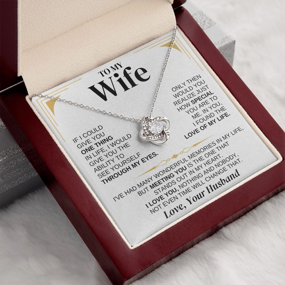 To My Wife - Personalized -  Love Knot Gift Set - SS286