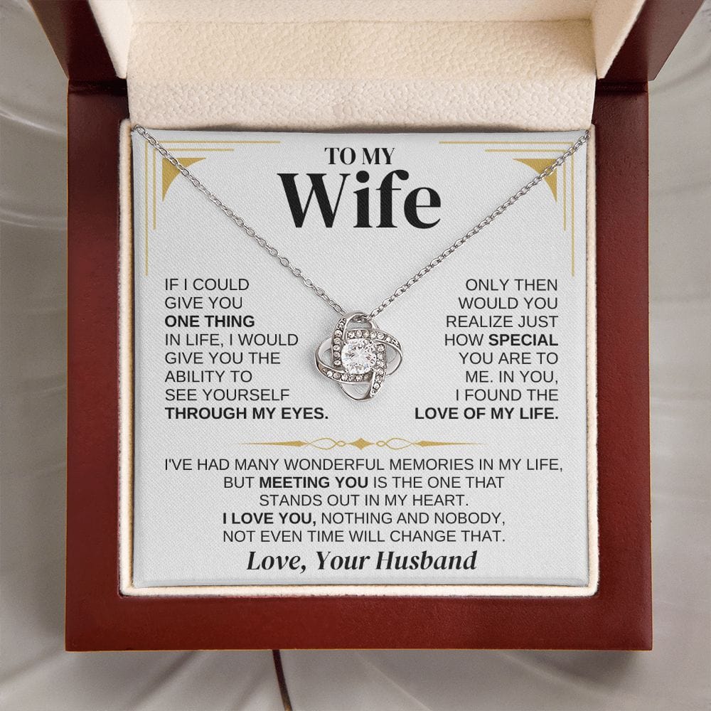 To My Wife - Personalized -  Love Knot Gift Set - SS286