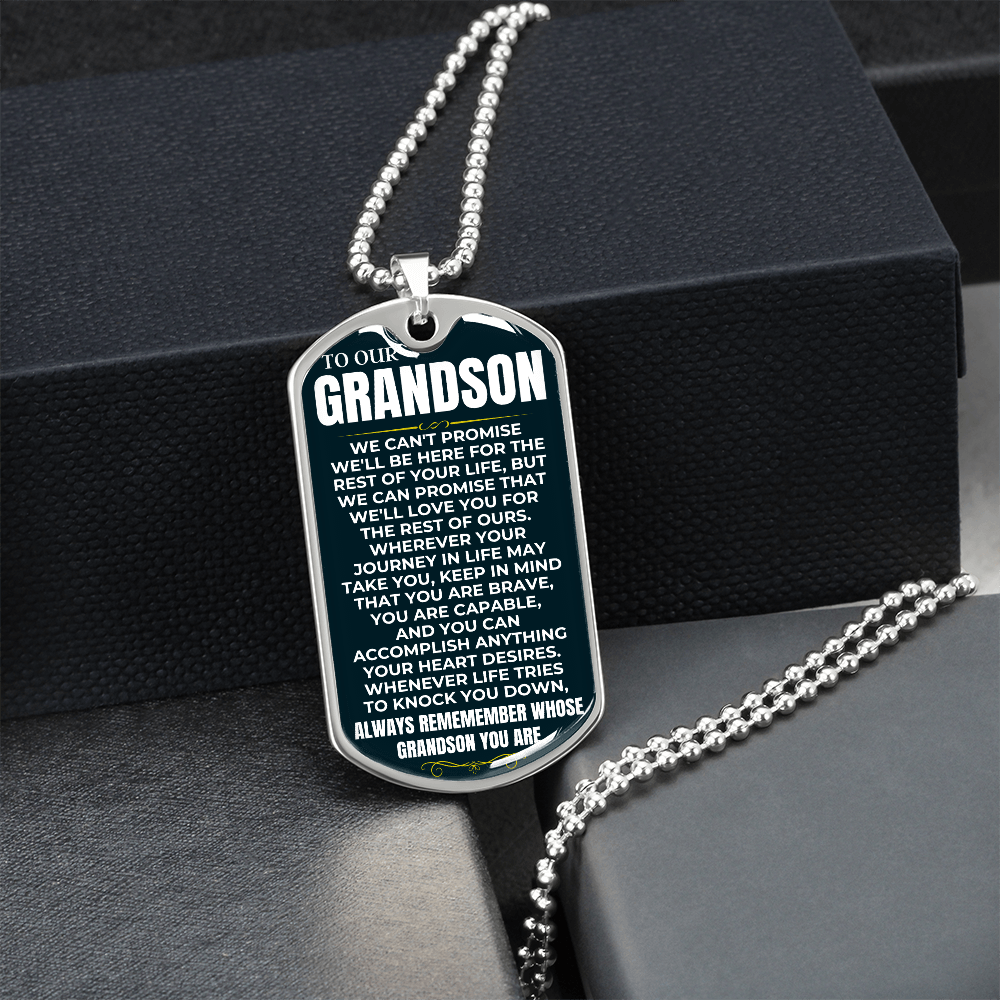 To Our Grandson - Love Tag Keepsake - Gift Set - SS99PL
