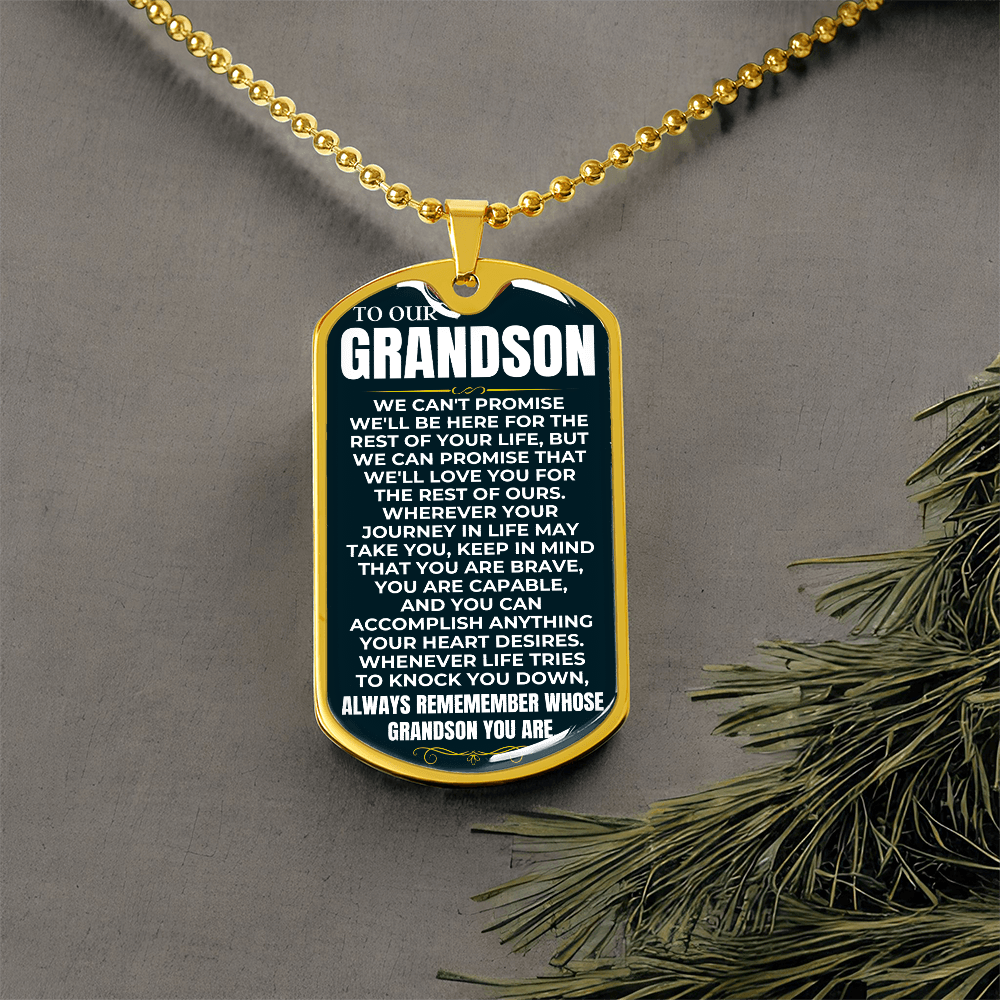 To Our Grandson - Love Tag Keepsake - Gift Set - SS99PL