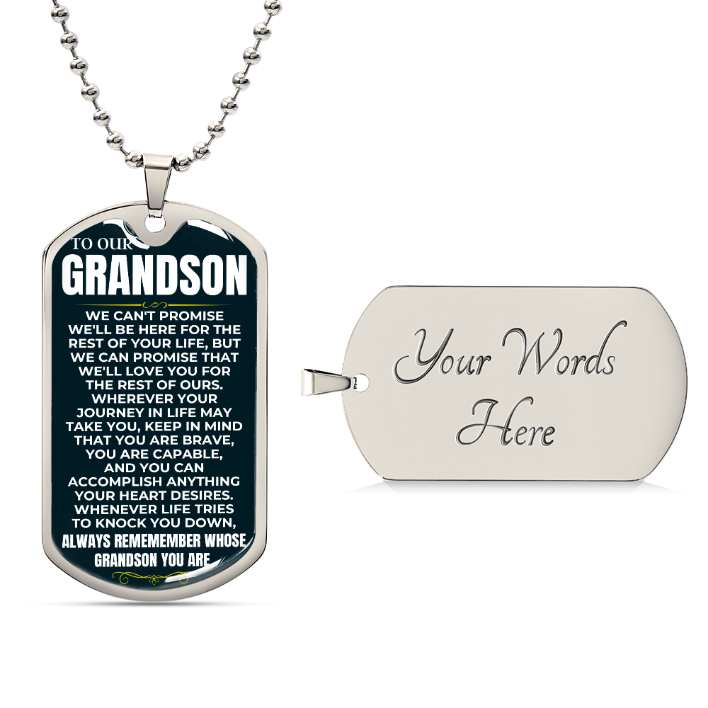 To Our Grandson - Love Tag Keepsake - Gift Set - SS99PL