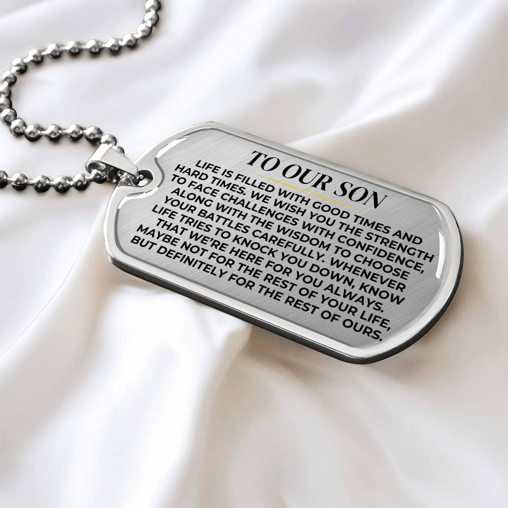 To Our Son - Love Tag Keepsake - SS377P