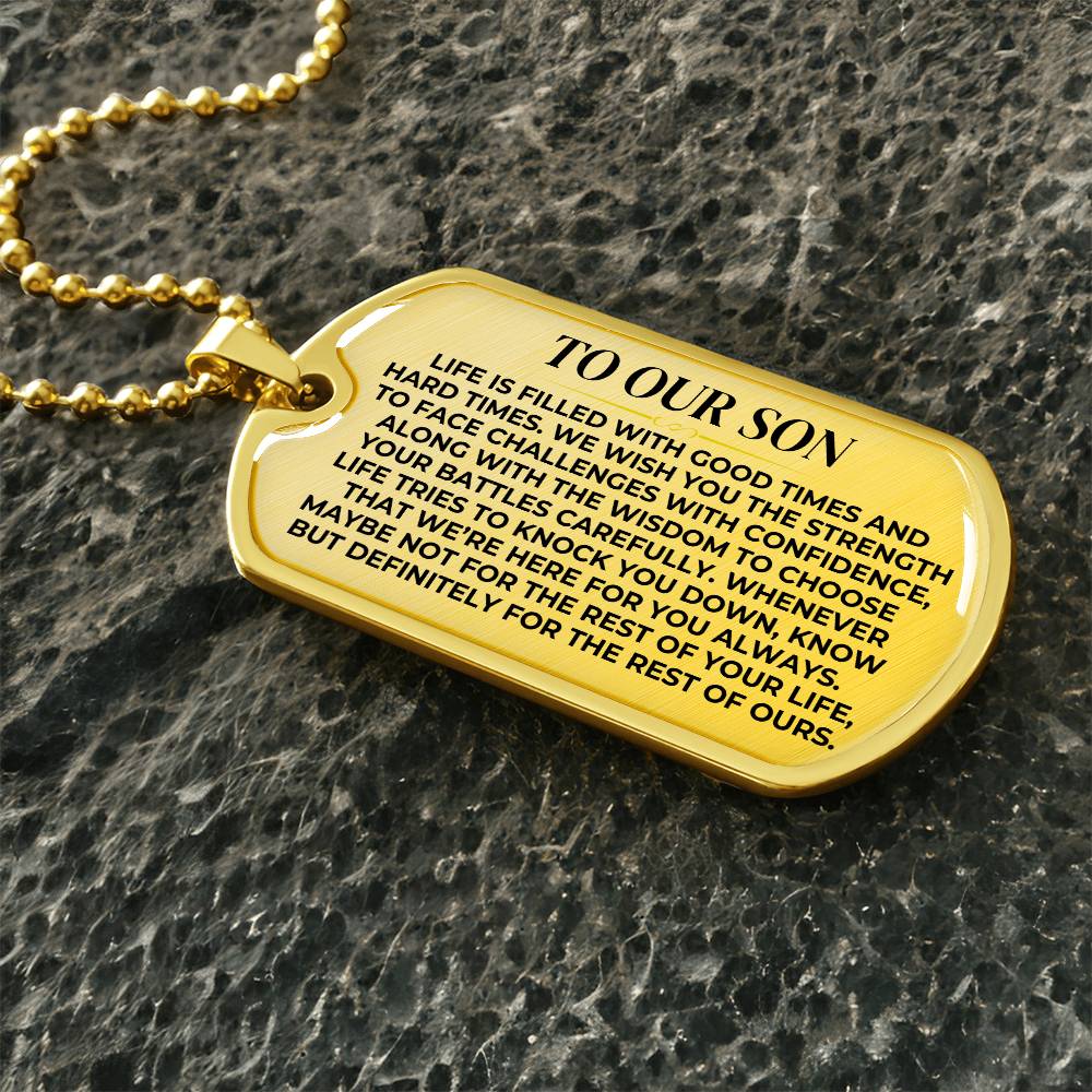 To Our Son - Love Tag Keepsake - SS377P