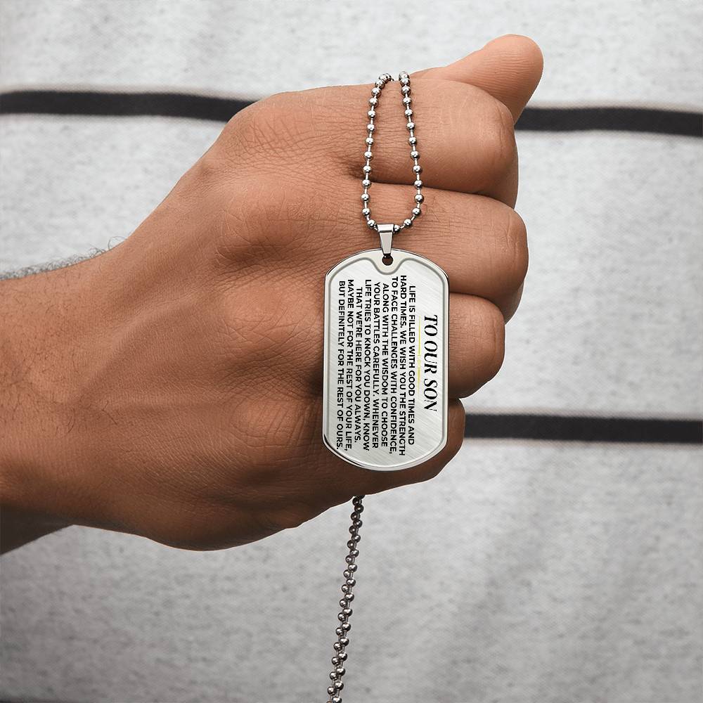 To Our Son - Love Tag Keepsake - SS377P