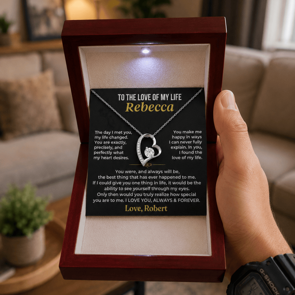 To The Love of My Life Personalized Forever Love Necklace Gift Set – SS623