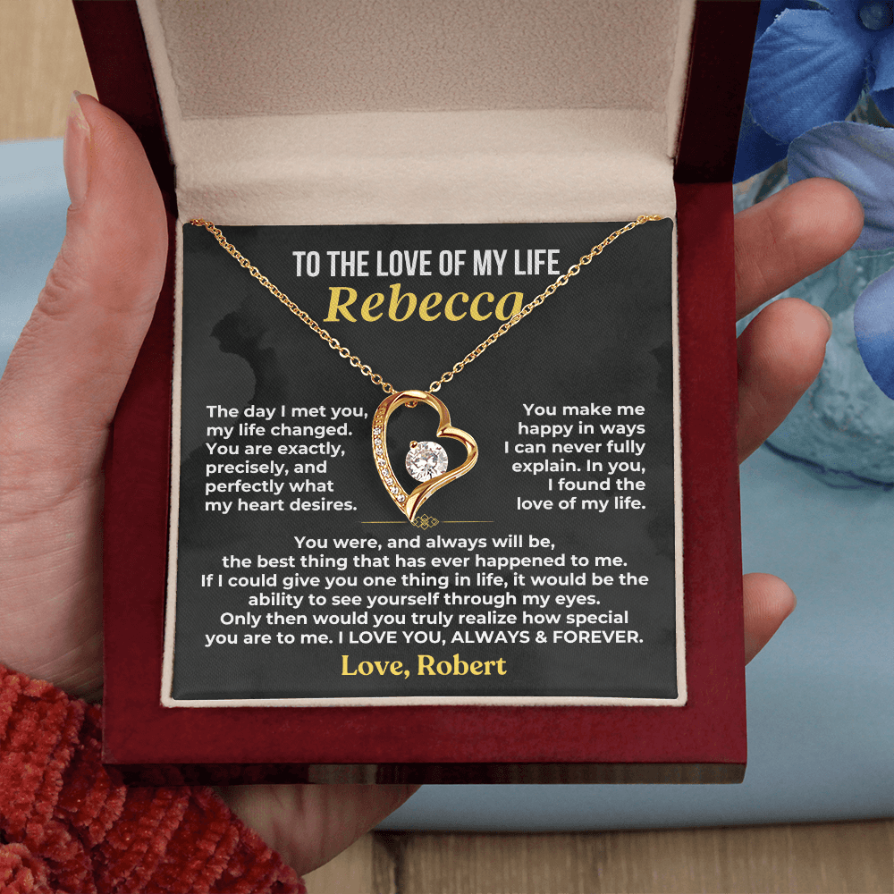 To The Love of My Life Personalized Forever Love Necklace Gift Set – SS623