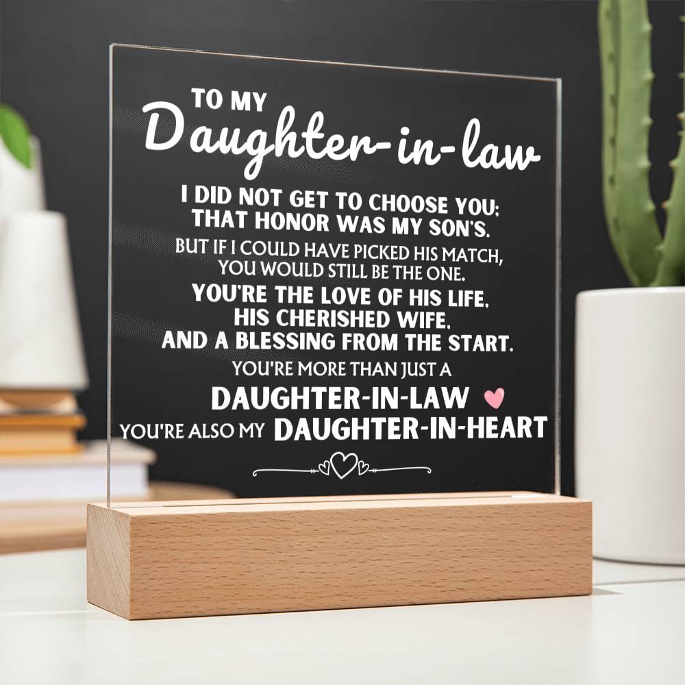 You're more than just a 'Daughter-in-Law' - Acrylic Lamp ❤️ AC18V2